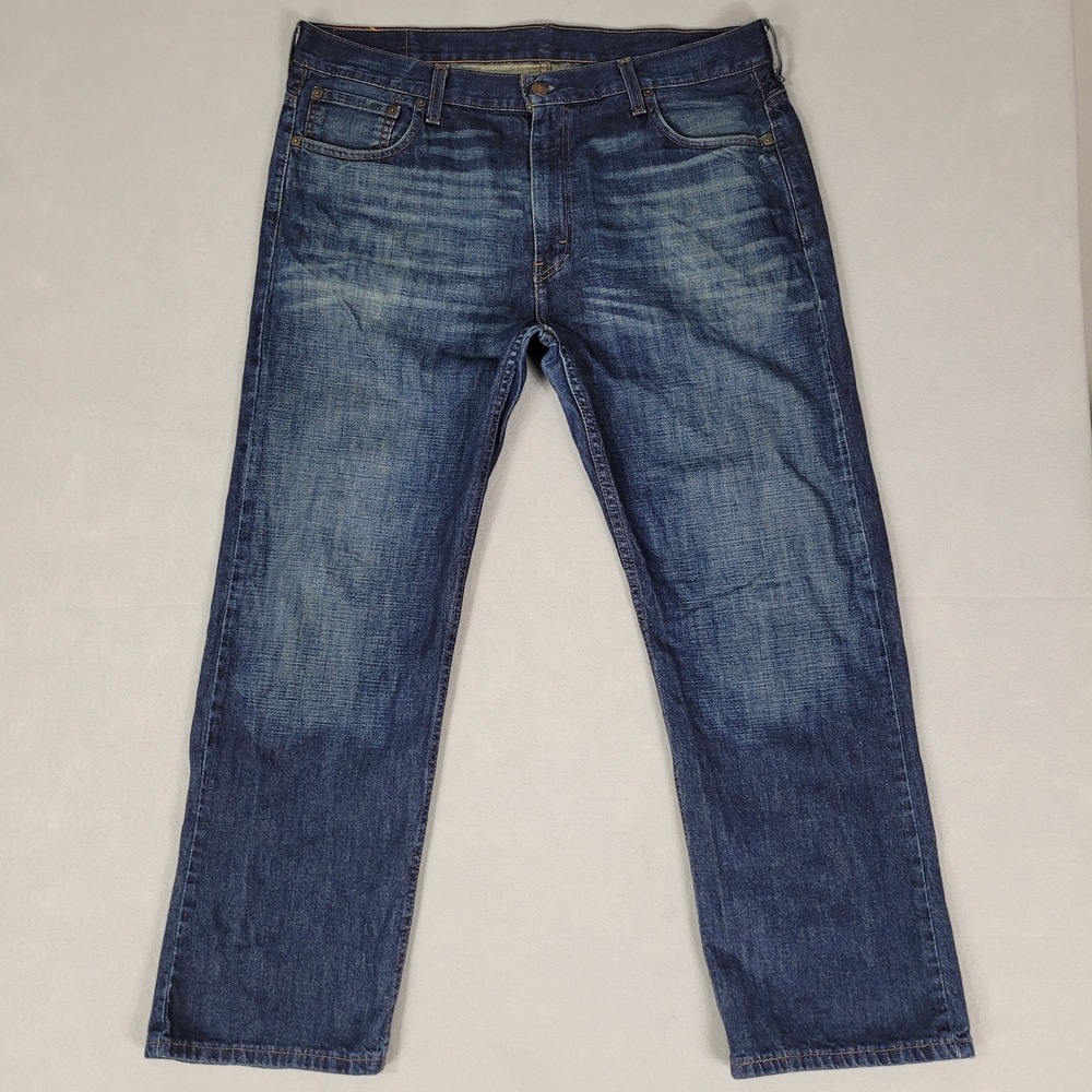Levi's 569 Loose Straight Jeans Mens 36x30 Blue Denim Cotton Good